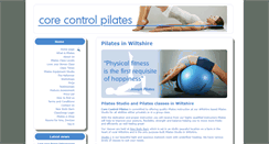 Desktop Screenshot of corecontrolpilates.com