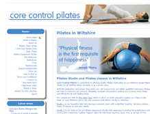 Tablet Screenshot of corecontrolpilates.com